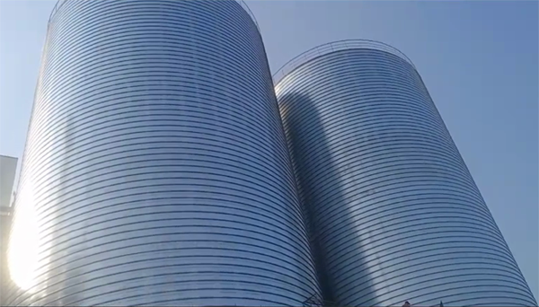 靖边2座混凝土高架卷板仓