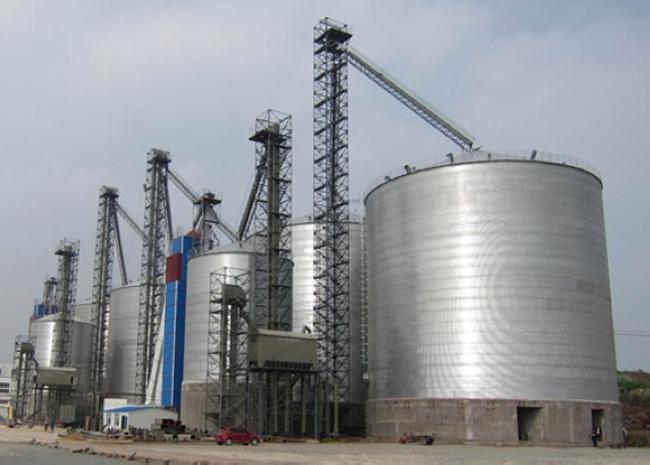 靖边大型钢板库构造参数及水泥储存质量