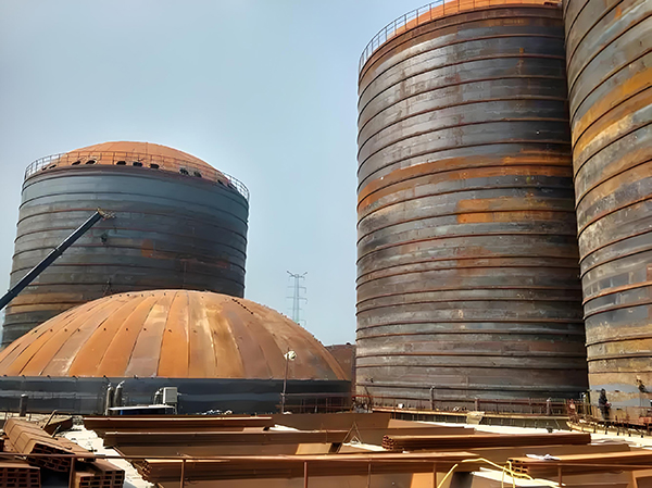 靖边焦粉钢板仓